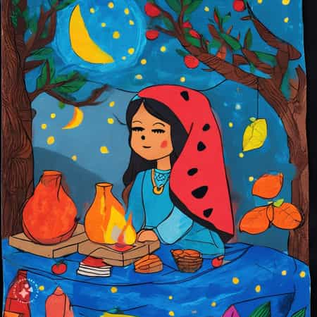 نقاشی شب یلدا برای کلاس اول 13