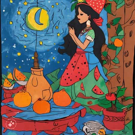 نقاشی شب یلدا برای کلاس اول 7