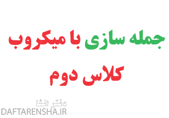 جمله سازی با میکروب کلاس دوم