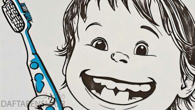 نقاشی مسواک و خمیر دندان کودکانه (14)