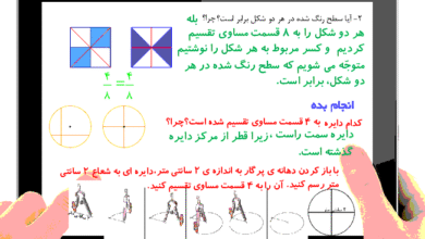 توضیح دهید چرا کسرها مساوی هستند کلاس سوم