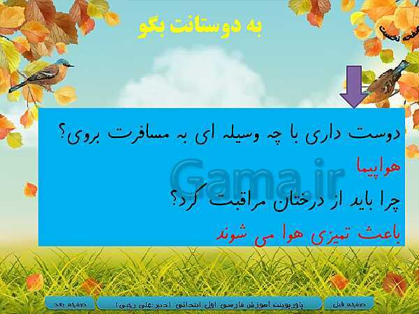 چرا باید از گلها مراقبت کرد کلاس اول