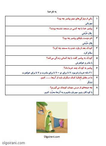 مهمترین ویژگی پیامبر اکرم کلاس دوم