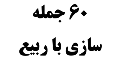 60 جمله سازی با ربیع