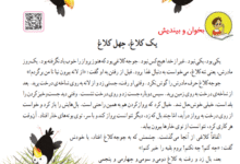 جواب سوالات درس یک کلاغ چهل کلاغ دوم ابتدایی
