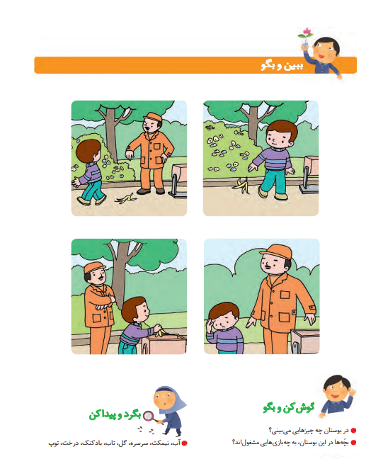 جواب سوالات صفحه 15 فارسی اول ابتدایی جواب سوالات صفحه 15 فارسی اول ابتدایی