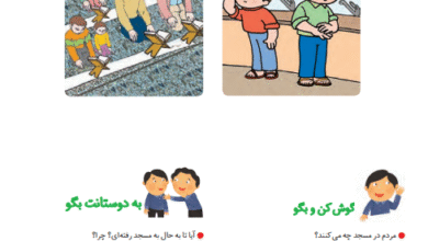 جواب سوالات صفحه 22 فارسی اول ابتدایی