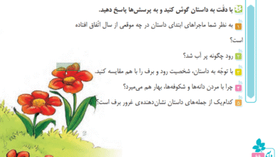 جواب گوش کن و بگو (صفحه ۶۶) فارسی چهارم