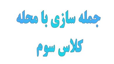 جمله سازی با کلمه محله