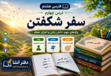 معنی درس چهارم فارسی هشتم سفر شکفتن